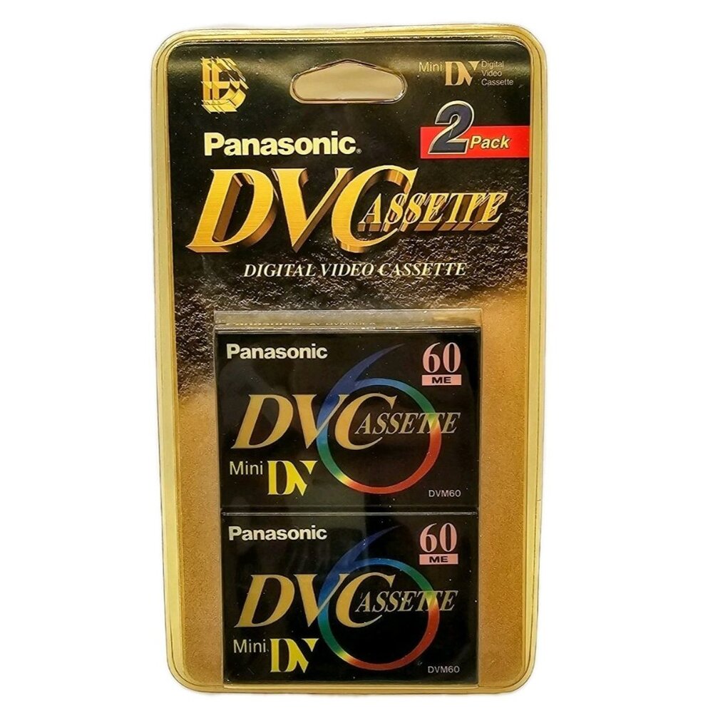 Panasonic 2 Pack DVC Digital Video Cassette Tapes New Vintage